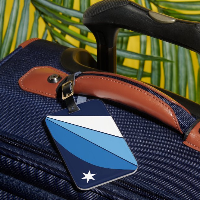Étiquette À Bagage Drapeau de Columbia, Caroline du Sud (Insitu Rectoal 1)