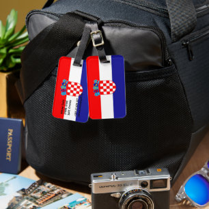 Étiquette À Bagage Drapeau de Croatie