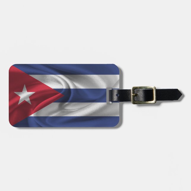 Étiquette À Bagage Drapeau De Cuba (Devant horizontal)