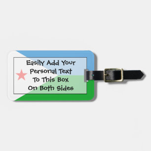 Étiquette À Bagage Drapeau de Djibouti Easy ID Personal