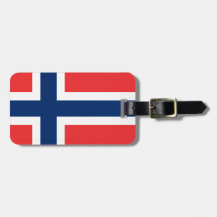 Étiquette À Bagage Drapeau de flagg de la Norvège - du Norges -