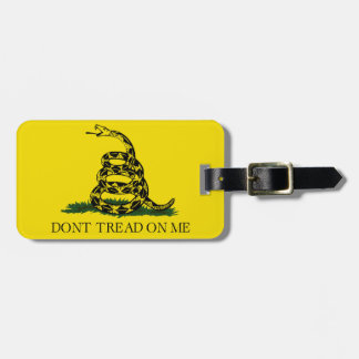 Étiquette À Bagage Drapeau de Gadsden - ne marchez pas sur moi