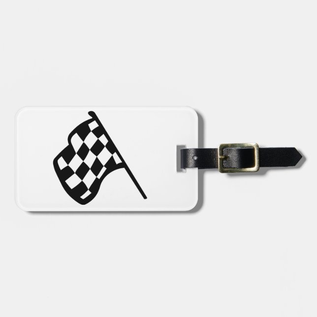 Étiquette À Bagage Drapeau de Grand prix (Devant horizontal)