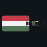 Étiquette À Bagage Drapeau de Hongrie<br><div class="desc">Drapeau de Hongrie</div>