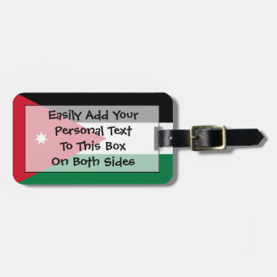 Étiquette À Bagage Drapeau de Jordanie Easy ID Personnel