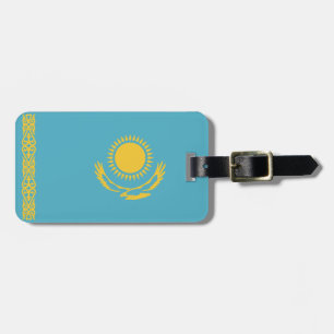 Étiquette À Bagage Drapeau de Kazakhstan