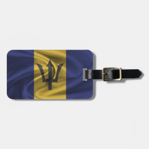 Étiquette À Bagage Drapeau De La Barbade