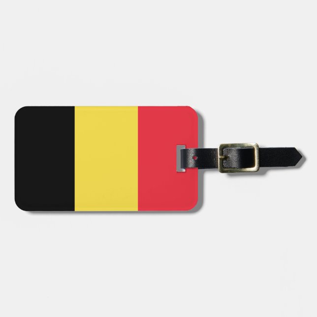 Étiquette À Bagage Drapeau de la Belgique (Devant horizontal)