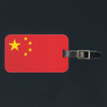 Étiquette À Bagage Drapeau de la Chine<br><div class="desc">Drapeau de la Chine</div>