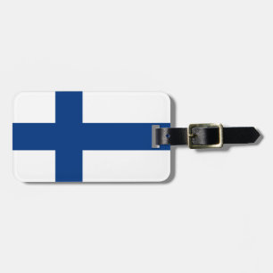 Étiquette À Bagage Drapeau de la Finlande