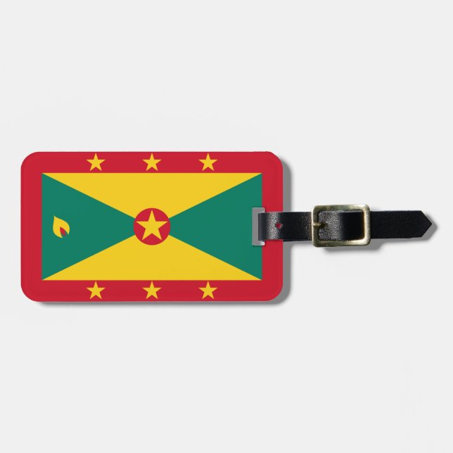 Étiquette À Bagage Drapeau de la Grenade (Devant horizontal)