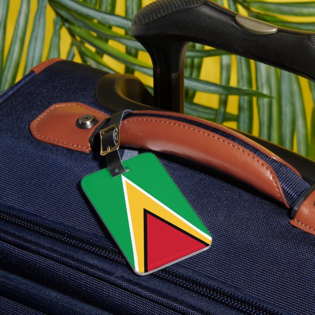 Étiquette À Bagage Drapeau de la Guyane (Insitu Rectoal 1)