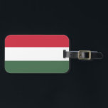 Étiquette À Bagage Drapeau de la Hongrie<br><div class="desc">Drapeau de la Hongrie</div>