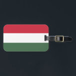 Étiquette À Bagage Drapeau de la Hongrie<br><div class="desc">Drapeau de la Hongrie</div>