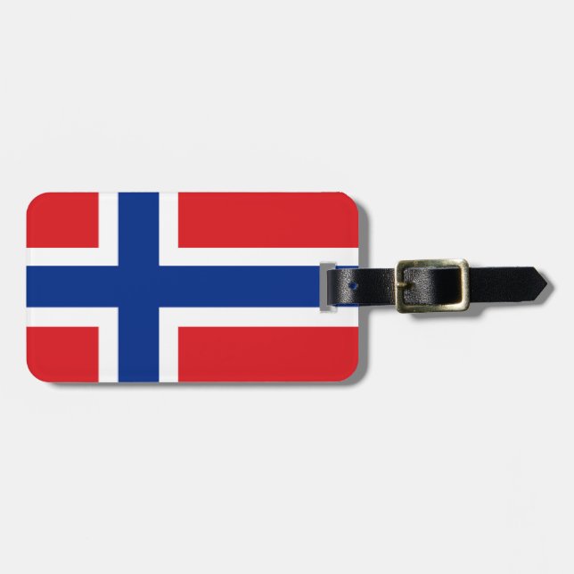 Étiquette À Bagage Drapeau de la Norvège (Devant horizontal)