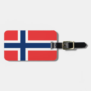 Étiquette À Bagage Drapeau de la Norvège