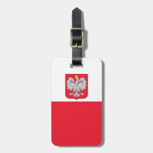Étiquette À Bagage Drapeau de la Pologne