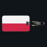 Étiquette À Bagage Drapeau de la Pologne Balise à bagages avec bracel<br><div class="desc">Drapeau de la Pologne Balise à bagages avec bracelet en cuir</div>