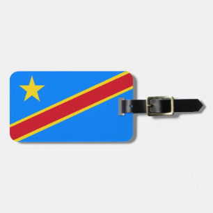 Étiquette À Bagage Drapeau de la République démocratique du Congo