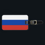 Étiquette À Bagage Drapeau de la Russie<br><div class="desc">Étiquette de bagage Drapeau de la Russie</div>