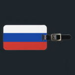 Étiquette À Bagage Drapeau de la Russie<br><div class="desc">Étiquette de bagage Drapeau de la Russie</div>