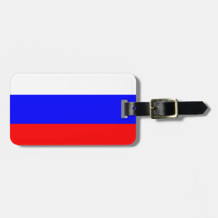 Étiquette À Bagage Drapeau de la Russie Bagage Tag avec bracelet en c