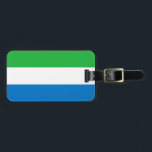 Étiquette À Bagage Drapeau de la Sierra Leone<br><div class="desc">Drapeau de la Sierra Leone</div>