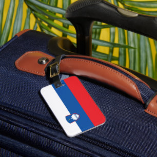 Étiquette À Bagage Drapeau de la Slovénie