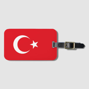Étiquette À Bagage Drapeau de la Turquie