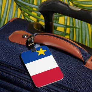 Étiquette À Bagage Drapeau de l'Acadie