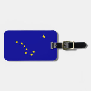 ÉTIQUETTE À BAGAGE DRAPEAU DE L'ALASKA