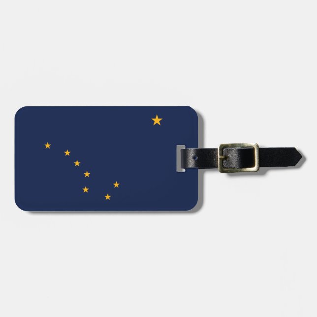 Étiquette À Bagage Drapeau de l'Alaska - étiquette de bagage (Devant horizontal)