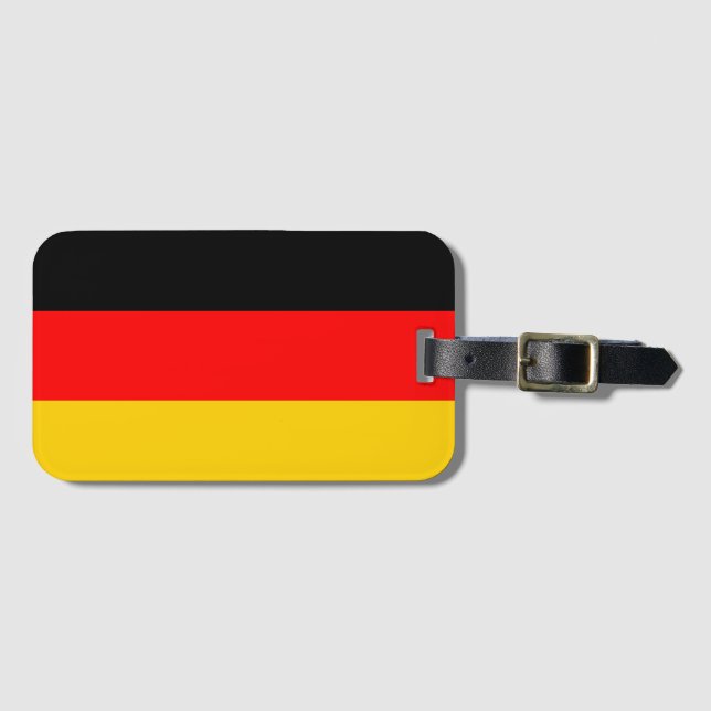 Étiquette À Bagage Drapeau de l'Allemagne (Devant Horizontal)