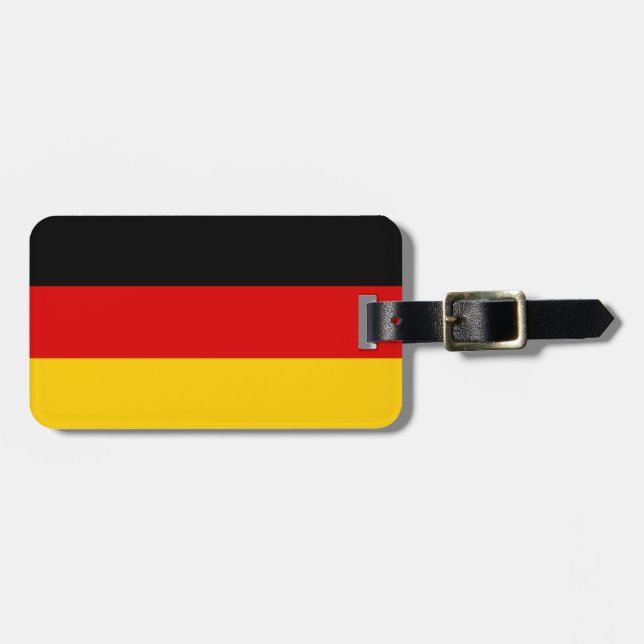 Étiquette À Bagage Drapeau de l'Allemagne (Devant horizontal)