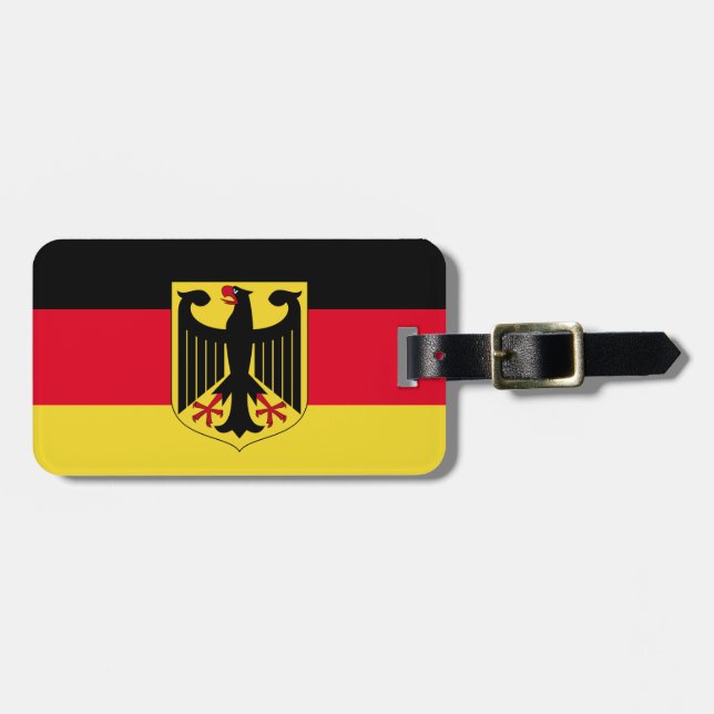 Étiquette À Bagage Drapeau de l'Allemagne (Devant horizontal)