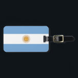 Étiquette À Bagage Drapeau de l'Argentine<br><div class="desc">Drapeau de l'Argentine - Bandera de la Argentina</div>