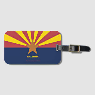 Étiquette À Bagage Drapeau de l'Arizona