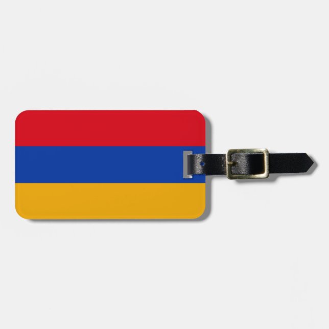 Étiquette À Bagage Drapeau de l'Arménie (Devant horizontal)