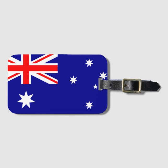 Étiquette À Bagage Drapeau de l'Australie (Devant Horizontal)