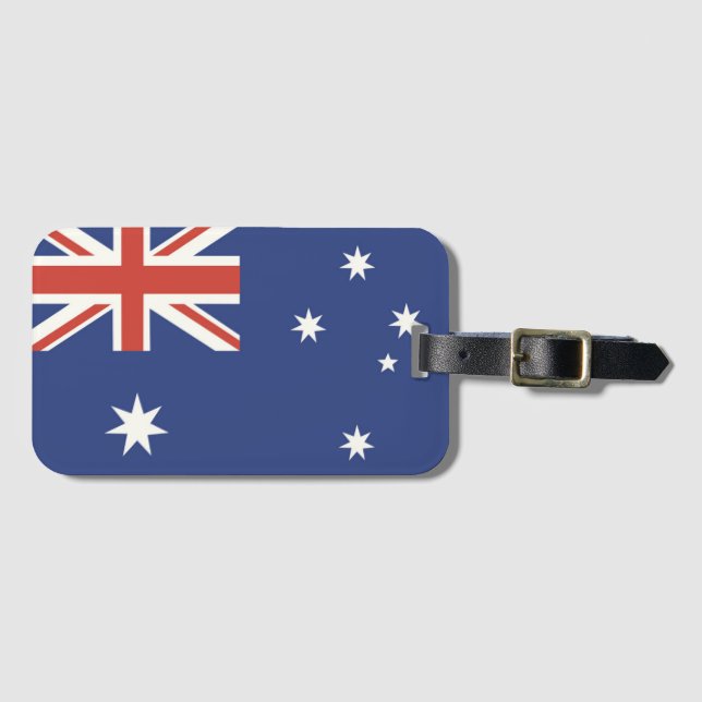 Étiquette À Bagage Drapeau de l'Australie (Devant Horizontal)