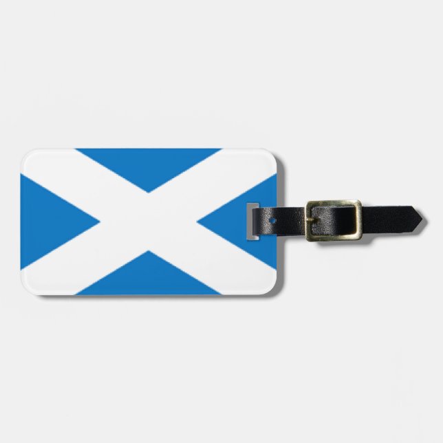 Étiquette À Bagage Drapeau de l'Ecosse (Devant horizontal)