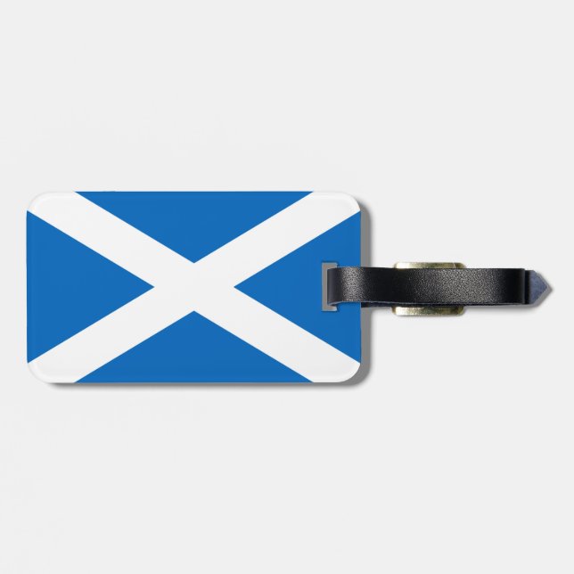 Étiquette À Bagage Drapeau de l'Ecosse - Bratach na h-Alba (Dos horizontal)