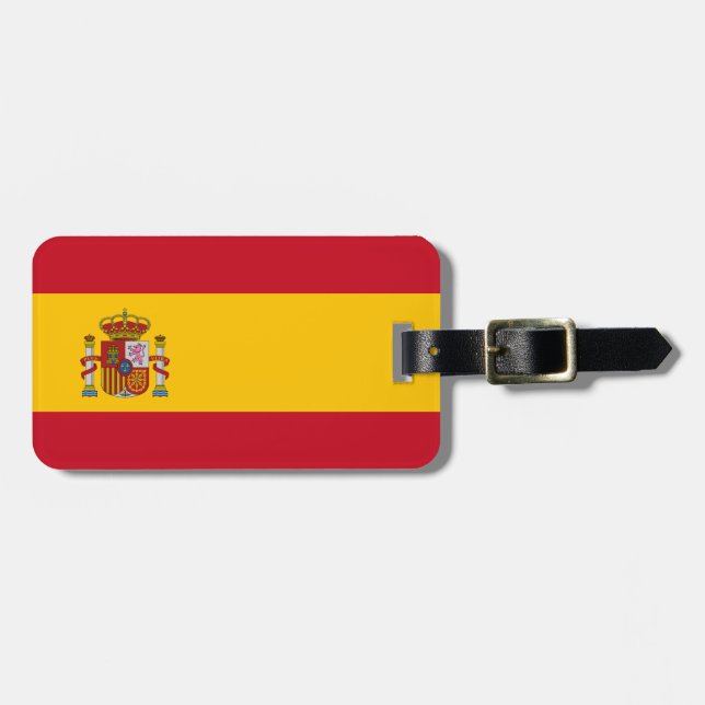 Étiquette À Bagage Drapeau de l'Espagne (Devant horizontal)