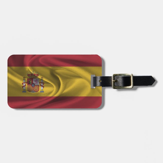 Étiquette À Bagage Drapeau De L'Espagne (Devant horizontal)