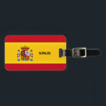 Étiquette À Bagage Drapeau de l'Espagne Carte postale<br><div class="desc">Drapeau de l'Espagne</div>