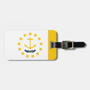 Étiquette À Bagage Drapeau de l'État de Rhode Island