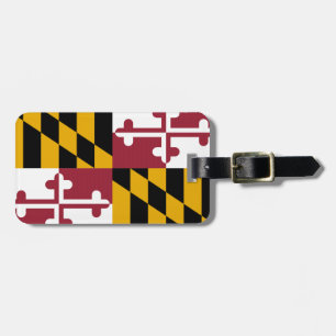 Étiquette À Bagage Drapeau de l'État du Maryland