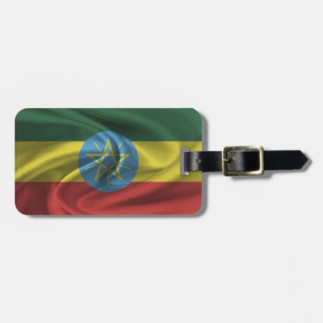 Étiquette À Bagage Drapeau De L'Éthiopie (Devant horizontal)