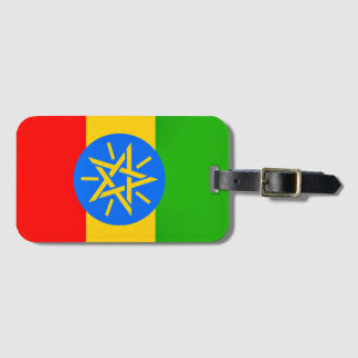 Étiquette À Bagage Drapeau de l'Éthiopie