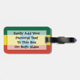 Étiquette À Bagage Drapeau de l'Ethiopie Easy ID Personal